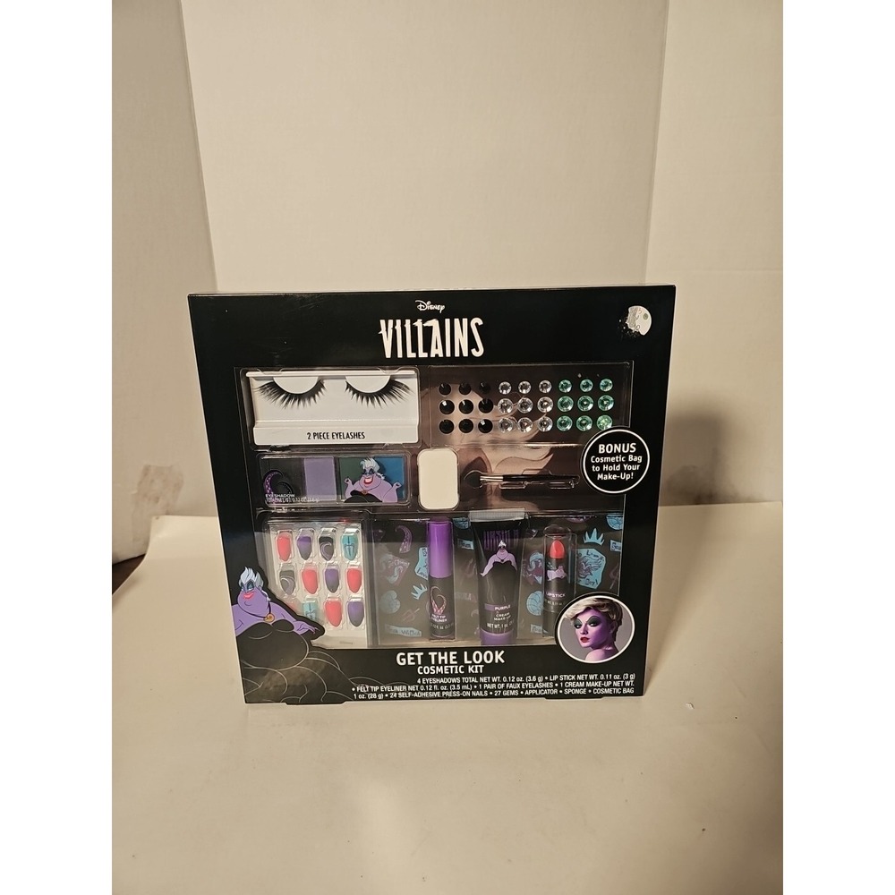 Get The Look Disney Villains URSULA Little Mermaid Cosmetic Makeup Kit Halloween